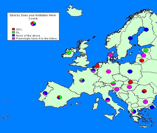Distribution of ODL/DL in Europe.